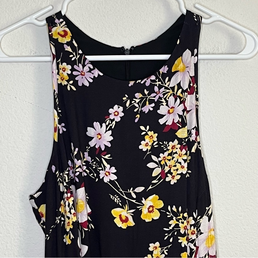 Yumi Kim floral tulip hem midi dress size medium back zipper